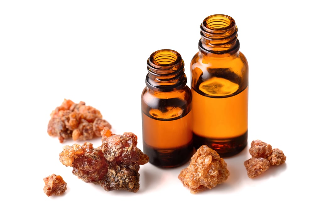 Myrrh,Essential,Oil,Isolated,On,White